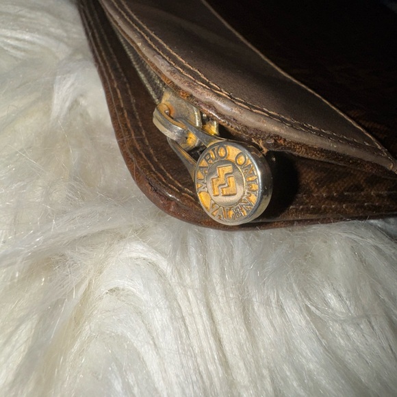 Brown Patterned Valentino Women’s Clutch Bag - Picture 5 of 7